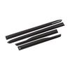 2019 Santa Fe Black Carbon Fiber ABS Door Edge Trim Pieces