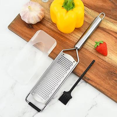Grattugia per Formaggio con Manico Tubolare in Acciaio Inossidabile 304 Grattugia per Limoni Tritatutto Utensili da Cucina Grattugia per Formaggio da Cucina