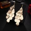 European and American Earrings, Fashionable Styles, Fashionable Metallic Exaggerated Tassels, Elegant Long Trendy Element Earrings and Pendants