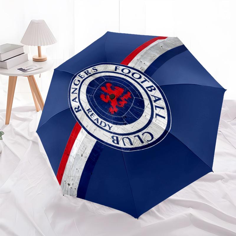 1pc Glasgow Rangers Umbrella, Sun Protection, And UV Shielding. It Has Eight Sturdy Ribs for Outdoor Use And Perfect As a Holiday Gift