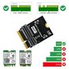 2230 Type NGFF M.2 Key-E To Key-E Adapter Converter Riser Board Support M2 Key E 2230 2242 2260 2280 AX200/201/210 WiFi