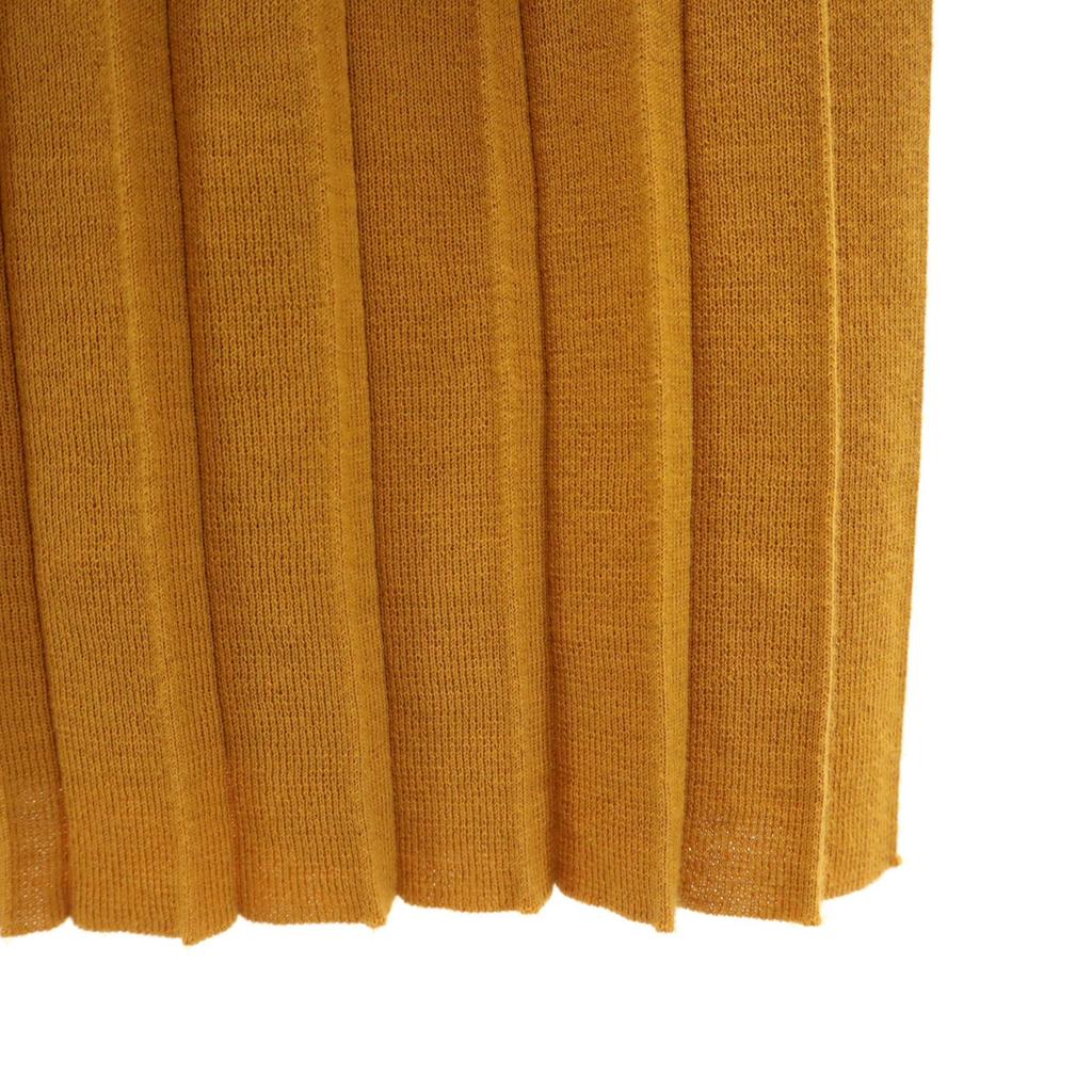 JOURNAL STANDARD No sleeve Pleated V-neck knit Camel Women Used