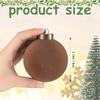 12 Pcs Velvet Christmas Balls Bulk Flocked Christmas Tree Ball Ornaments Plastic Balls Xmas Decorative Hanging Ornaments Christm