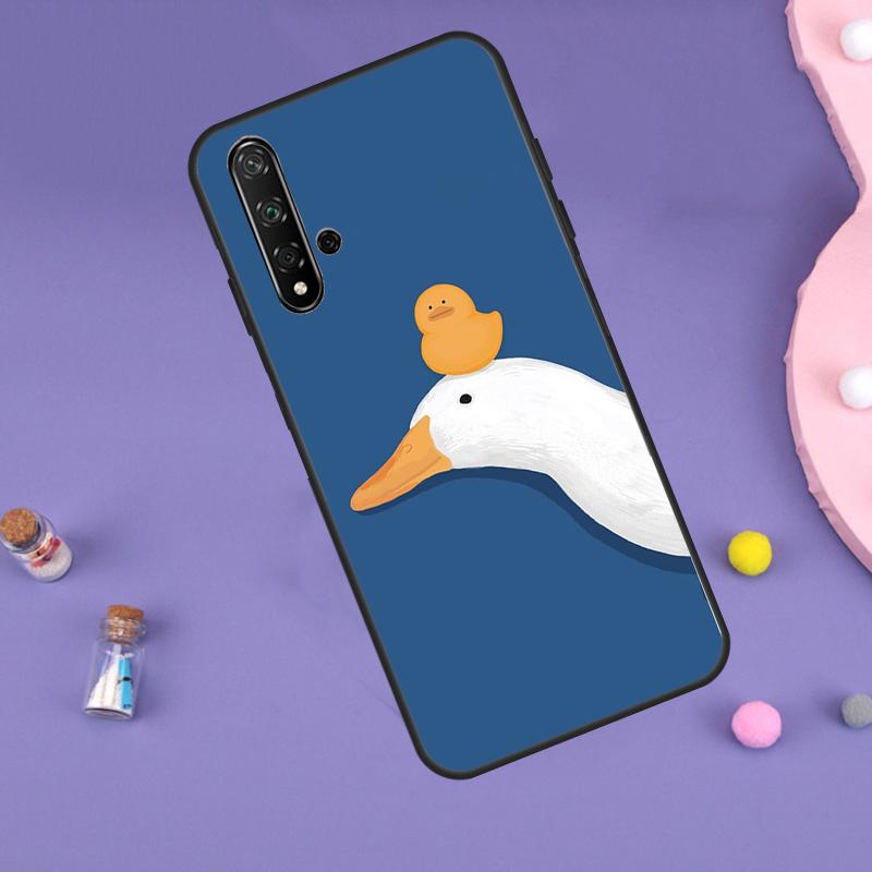 Cartoon Funny Goose For Huawei Nova 5T 9 10 SE 7i 8i 11i 12i Y60 Y61 Y70 Y72 Y73 Y90 Y91 P20 P40 P30 Lite Case