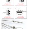 1-4mm Adjustable Stainless Steel Wire Rope Metal Suspension Clamp Used For Hanging Accessories Sling Screws Cable Fixing Tools