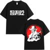 Red Dead Redemption 2 Graphic Merch Tshirt Mens Women Fashion Breathable Short Sleeve Tshirts Summer Street ONeck Cotton Tees