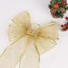 5Pcs Creative Polyester Christmas Sequins Bows Handmade Finished Bowknot Hanging Ornament DIY Christmas Tree Ornaments Wedding