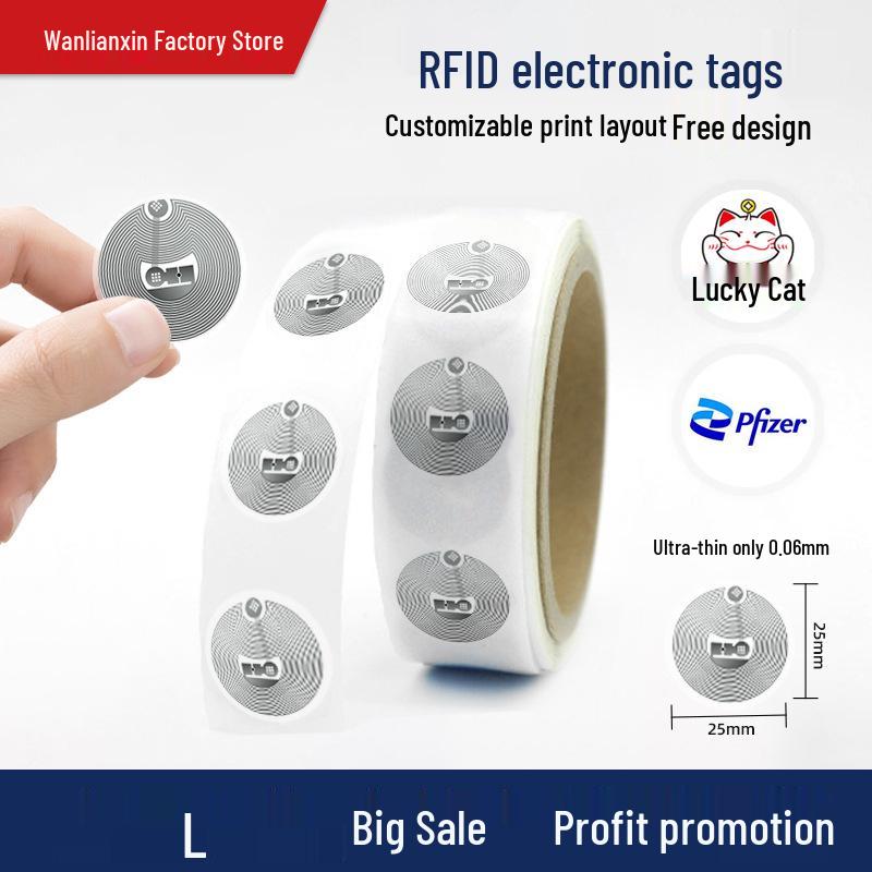NFC Music Wall Sticker: NTAG215 Anti-Metal RFID Chip Tag
