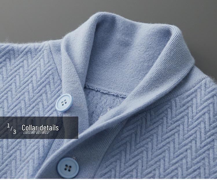 Men's Loose Fit Thickened Cashmere Sweater - Autumn/Winter Warm Business Casual Knitwear