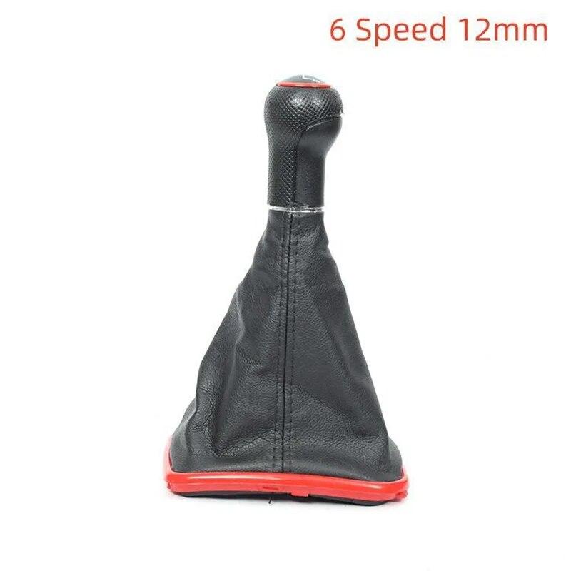 For Volkswagen VW 1999-2004 Golf 4 IV MK4 GTI R32 Bora Jetta 5/6 Speed 12mm / 23mm Car Gear Shift Knob Lever Shifter Gaitor Boot