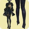 2B YoRHa 2 Type B Cosplay Costume with Halloween and Boots [Milky Time] NieRAutomata No. Wig, Costume,