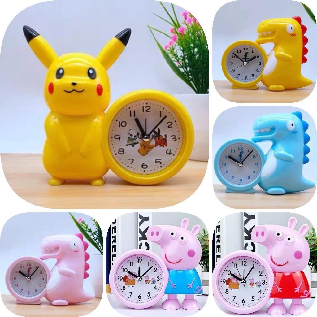 Adorable Cartoon Alarm Clock For Kids Stylish Design Large Lcd Display Battery Operated