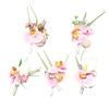Evropská Phalaenopsis Orchidej Květ do klopy Svatební korsáž pro družičku Ženicha Elegantní Látková Květina na Párty Maturitní dárek pro Ženy