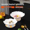 Huihuang High-End Ceramic Flower Plate Warmer Set