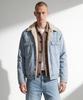 Thestori Washed Denim Sherpa Jacket (Light Blue)