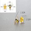 Cute Creative Fashion Women Simple Atmosphere Crystal Ladies Popular Bee Stud Earrings Sweet Stud Earrings Accessories Gifts
