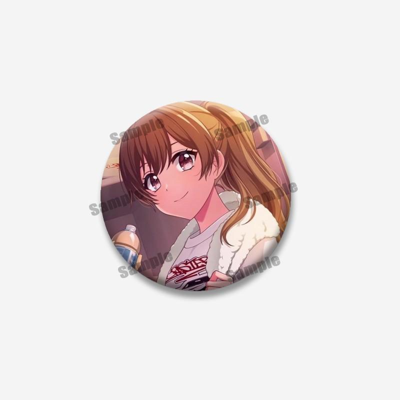 Cute Cartoon Girls Miyu Haruna Cosplay Badges Music Game D4DJ Rika Hayate Soft Button Pin Jewelry Brooch Accessories for Hat Bag
