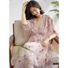 2025 Summer Pink Mulberry Silk Fairy Dress – Elegant, 100% Real Silk for a Youthful Look