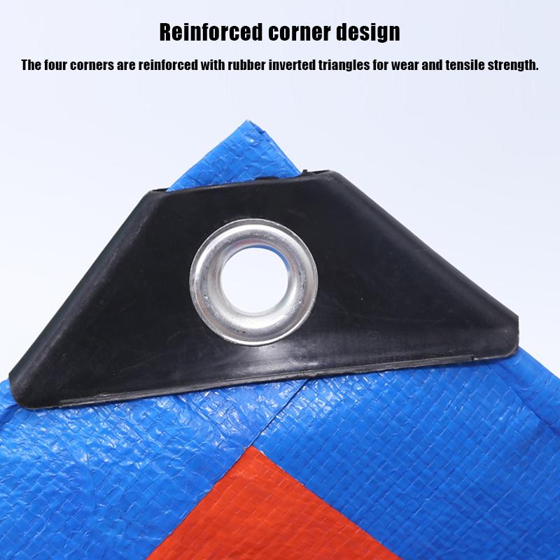 Sun And Rainproof Tarpaulin Rainproof Cloth Pe Material Waterproof Coating On Both Sides With Holes Multipurpose
