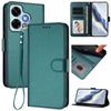 For Xiaomi Redmi Note 13 4G Leather Case Wallet Stand Phone Cover with Wrist Strap