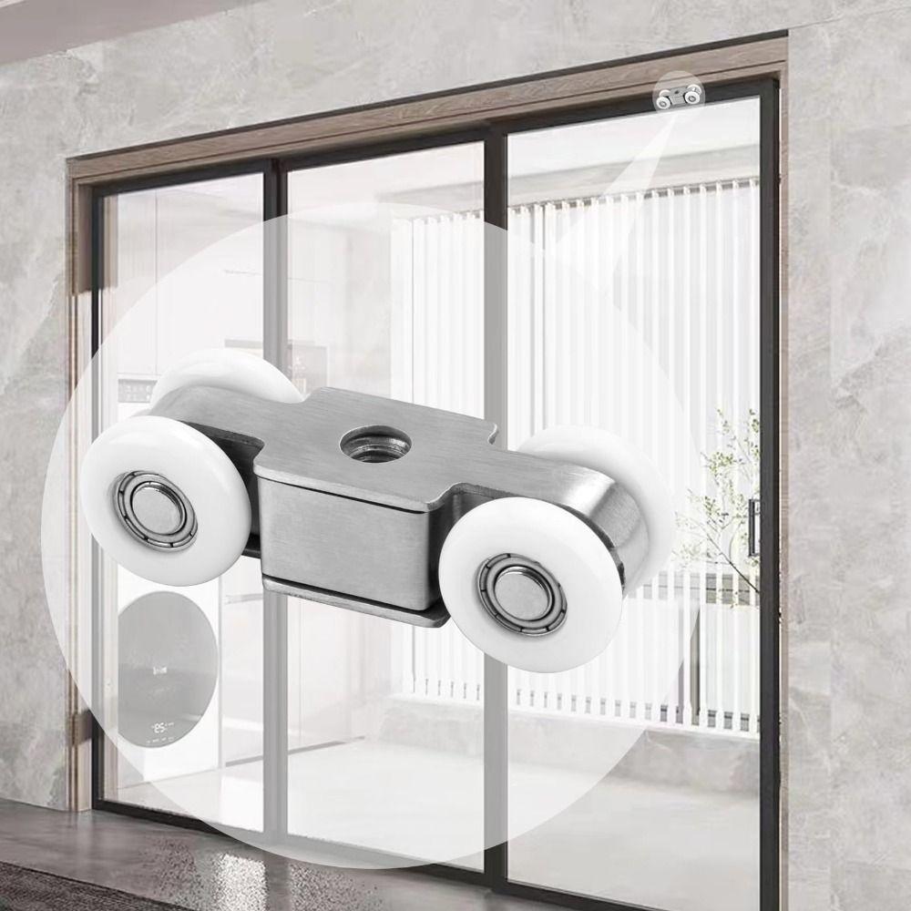 Edelstahl Schiebetür Hängendes Rad Verdicktes Stummes Rollen Schiebetür Rolle Hohe Tragfähigkeit Glatte Rolle