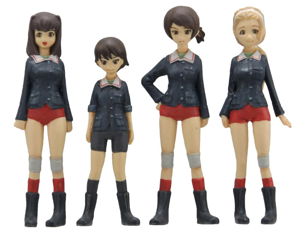 Fine Mold Girls Panzer Duck Team Figure Set Scale Plastic Model 41105 & 1/35