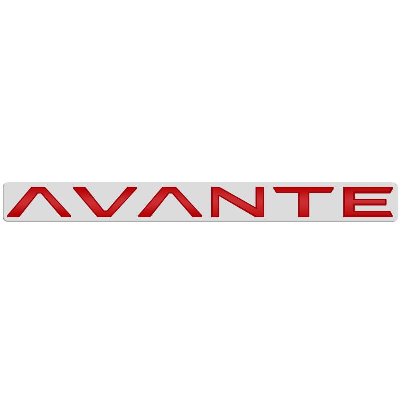 AAWB1 AAPR1 Glossy Black Compatible Compatible for AVANTE Letter Metal Logo Badge 3D Stickers Trunk Emblem Decal Decoration Car Styling Accessories