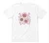 Sunflower Breast Cancer Pink Ribbon Floral Sunflower Unisex White T-shirt