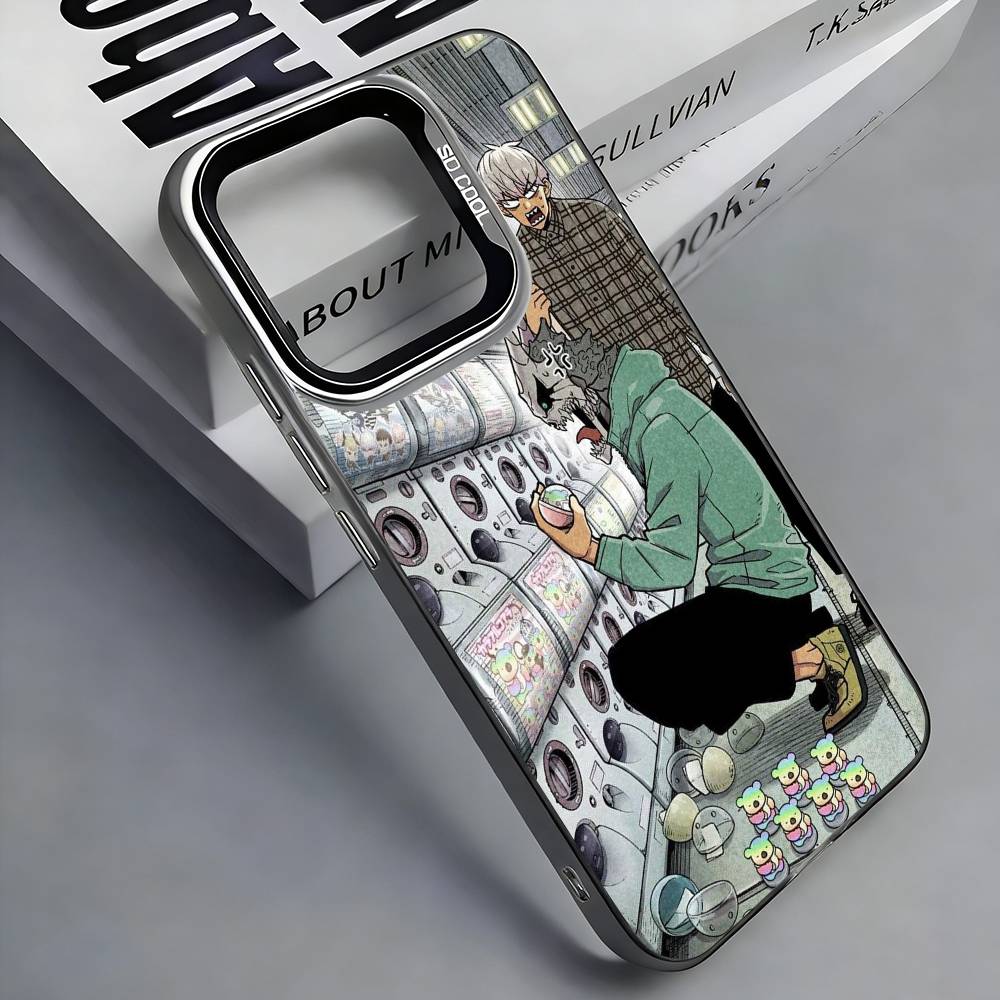 Kaiju No.8 Monster Colorful Silver Back Phone Case For IPhone 17 16 15 14 13 12 11 Plus Pro Max Plus