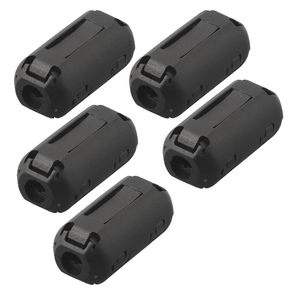 Pack Of Ferrite Core Noise Suppressor Filter Rings 5mm Cable Clamp For USB Phone And Audio Equipment RFI Reduction