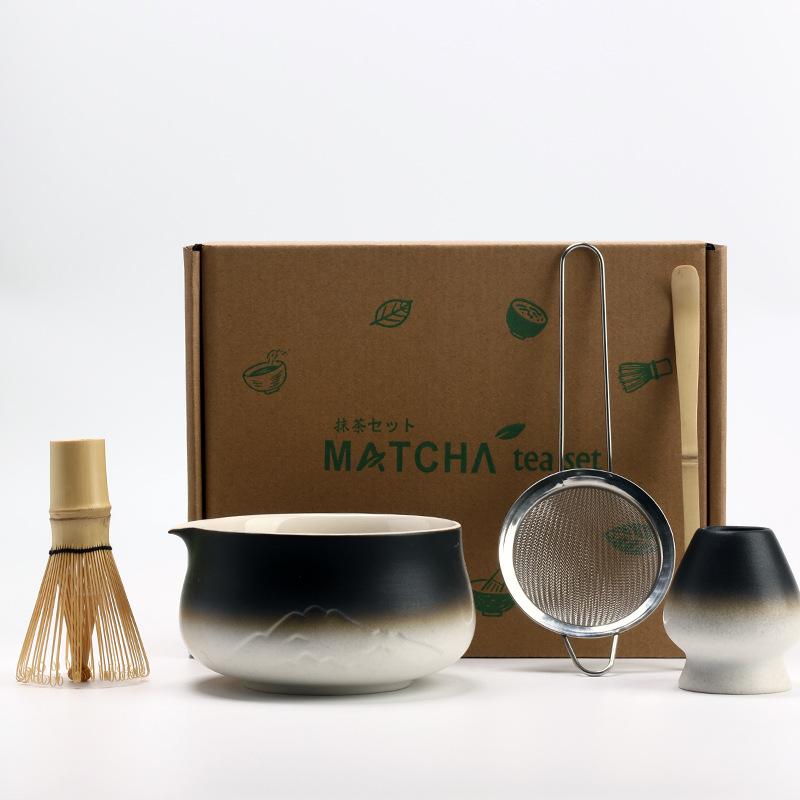 5pcs/set Japanese Matcha Set Vintage Bamboo Matcha Brush Exquisite Matcha Bowl Tea Tools Accessories Ceremony Great Gifts Box