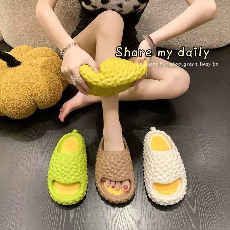 Women's Home Slippers 2024 New Arrivals Durian Slipper Summer Couples Casual Comfort Flip Flops Woman Flats Beach Shoes Slides