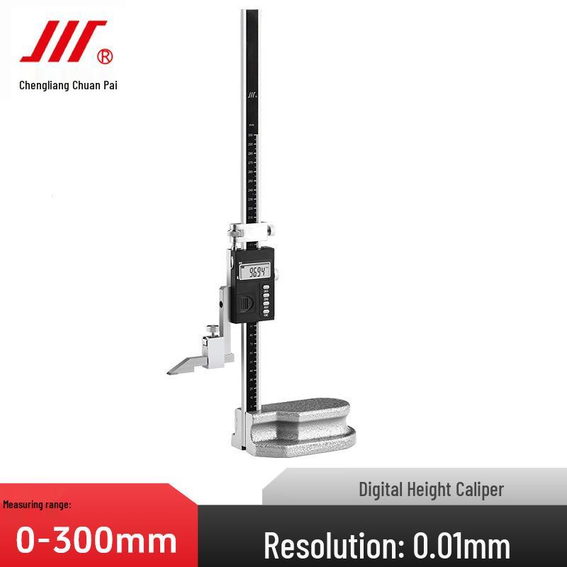 High Precision Digital Height Gauge Instrument, Industrial Grade, Ruler Range 0-200/300/500mm