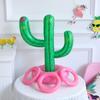 Large Standing 4D Coconut Palm Tree Pineapple Cactus Foil Inflatable Ball Hawaii Theme Summer Beach Birthday Wedding Party Decor