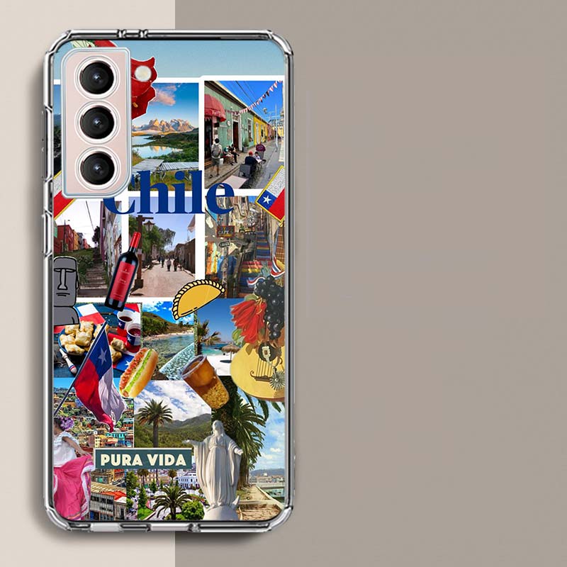 

Chilean Urban Landscape Art Phone Case For Samsung Galaxy S25 Edge S24 S23 FE S21 S20 S10 Plus S22 S26 Ultra Cover Clear Cases T Samsung S20 FE