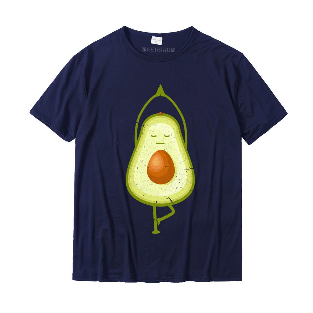 Avocado Yoga Funny Namaste Meditation Vegan Tees Fashion Unisex Tees Slim Fit T Shirts Cotton Casual