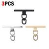 1-4Pcs Upgraded 360 Degree Rotatable Luxury Metal Gasket Phone Lanyard Patch Stainless Steel 0.3mm Cellphone Straps Tether Tabs