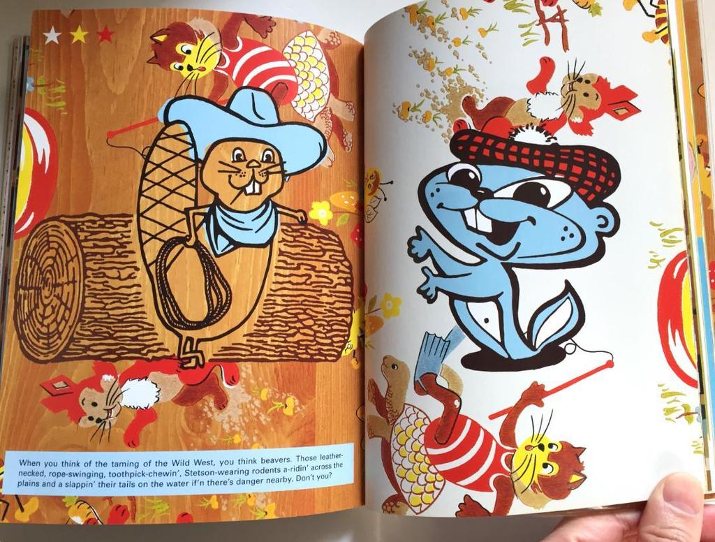 [USED] Happy Kitty Bunny Pony Book Illustration Cat Rabbit Horse