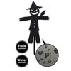 Halloween Evil Scarecrow Garden Stake - 1pc Decorative Metal Art, Silhouette Yard Art, Outdoor Fairy Theme Decor, Floor Mounted