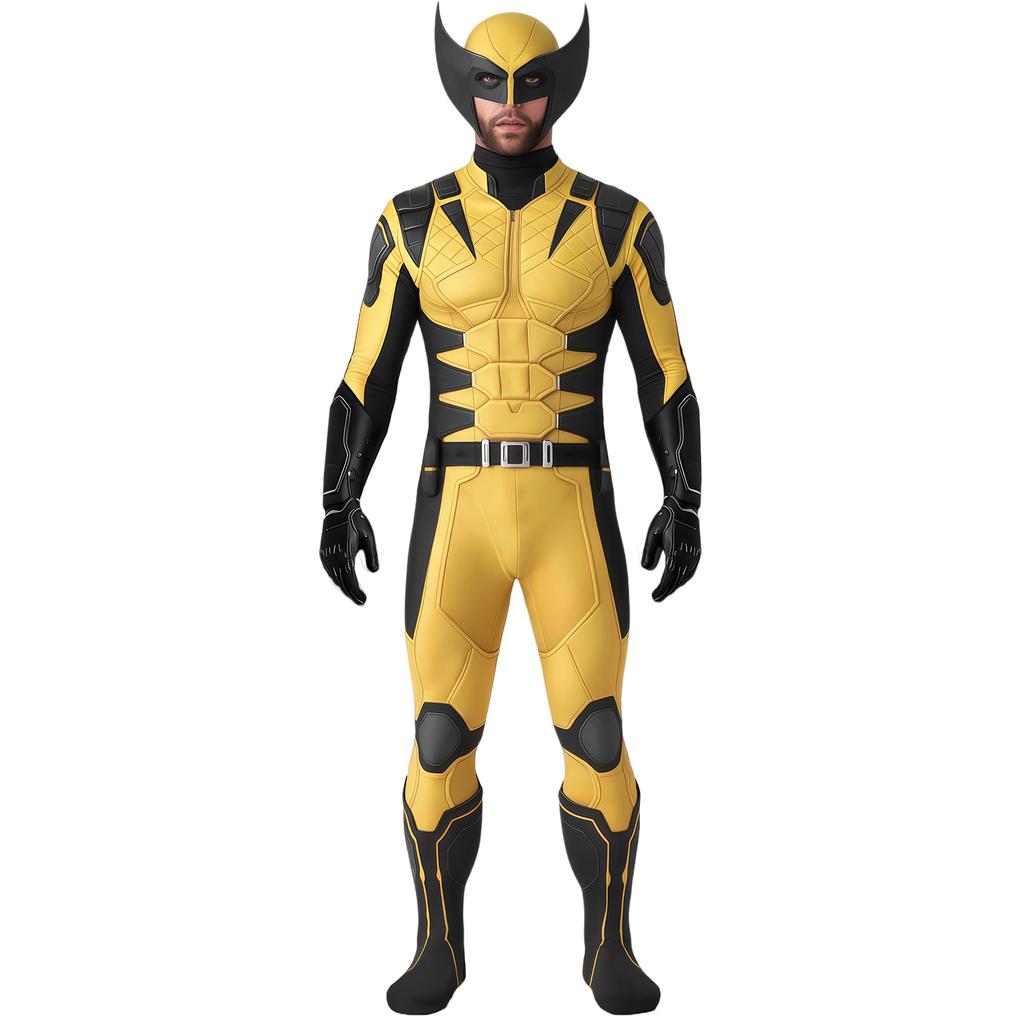 X-Men Wolverine cos onesie Wolverine Marvel hero tights Halloween comic show costume