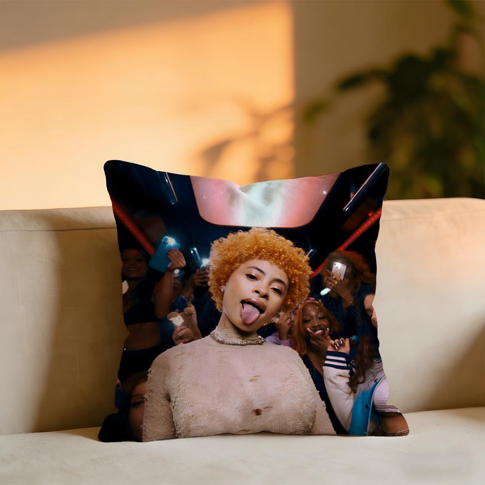 

Ice Spicy Album Cushion Cover Cozy Velvet Throw PillowSoft Warm Cushion For Sofa Bed 30x30 cm