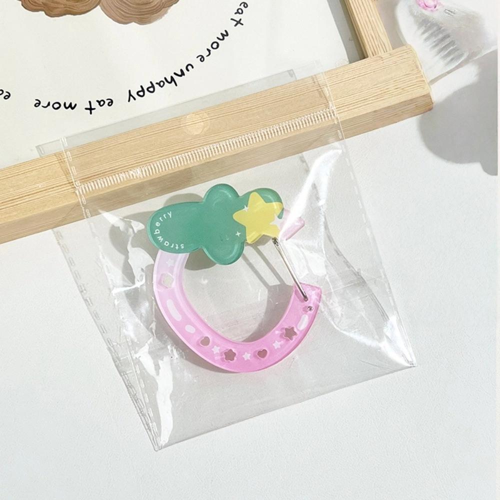 

INS Style Backpack Hanging Buckle Acrylic Keychain Trendy Fruit Carabiner Decorative Accessories Strawberry