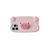 Niedliche Cartoon 3D Schwein Nasenhalterung Silikon Rosa Handyhülle für iPhone 14 13 12 11 Pro Max Ins Korea Schöne stoßfeste Soft Cover