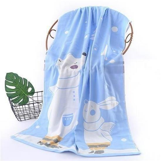 New Soft Ethnic Style Sun God Cotton Bath Towel - Skin-friendly & Absorbent