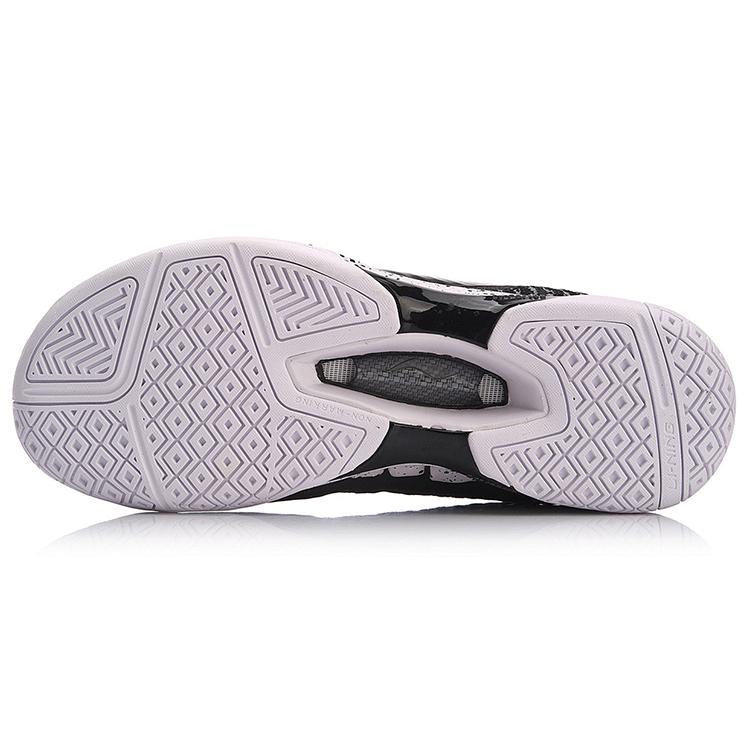 Li Ning Avant Garde Cushioning Rebound Low-Top-Laufschuhe Unisex Schwarz Grün AYAN011-2