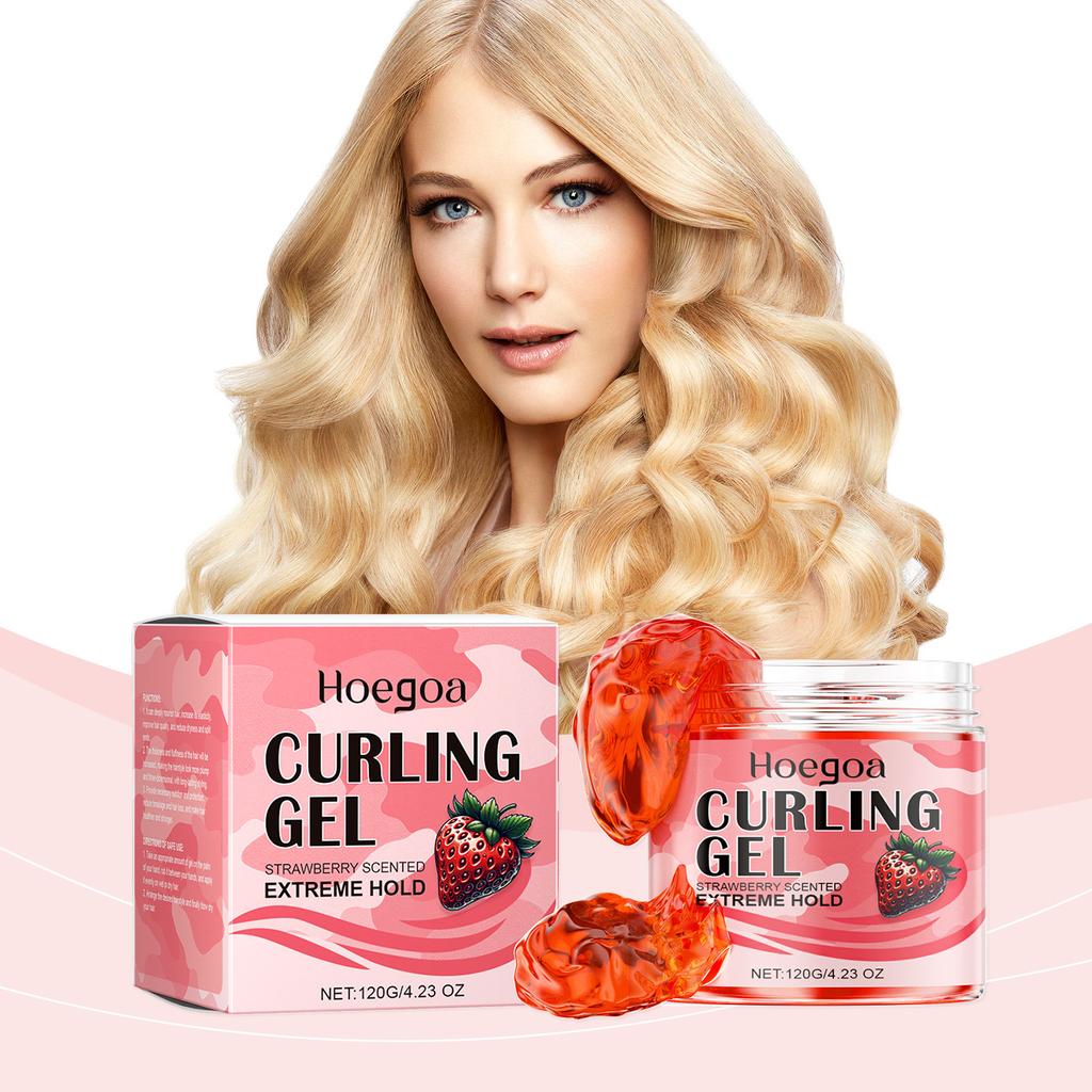 Curling Defining Cream Prevent Hair Breakage Repairs Damage Scalp Curly Control Lock Hydrating Add Shine Strawberry Styling Gel
