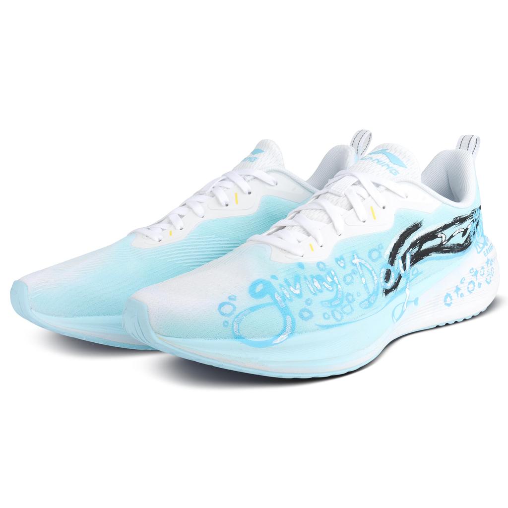 Li Ning Wuyue Cushioning Slip Resistant Abrasion Resistant Low top Casual Running Shoes Men's ARST003-1(Team1513-S-)