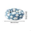 Circular Bed for Cats and Dogs with Easy-Clean Cover Secure Base Indoor Use