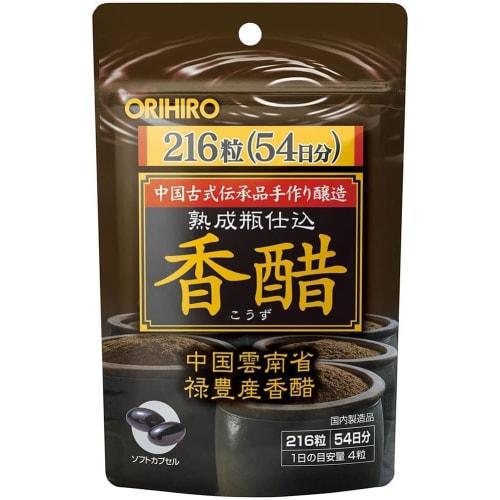 Orihiro Bottled Aged Fragrant Vinegar, Value Pack, 216 Tablets x 5 Packs