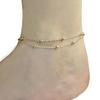 Seksi Çift Katmanlı Bilezik Ayak Bileği Zincir Halhal El Zincir Boncuk Bayan Takı Hediye